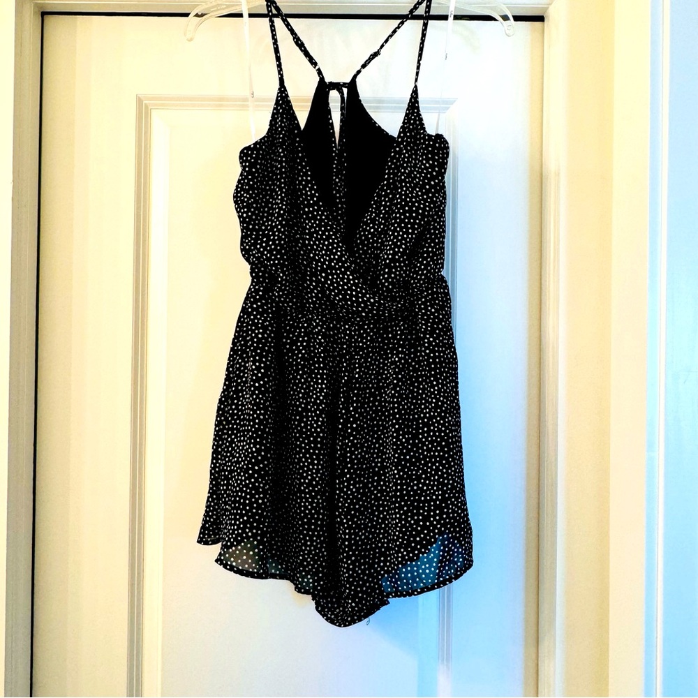 Lulus Polka Dot Romper Size Small